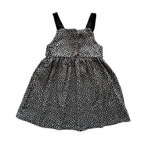 Zara Polka Dot Knit Pinafore Dress Size 4-5y